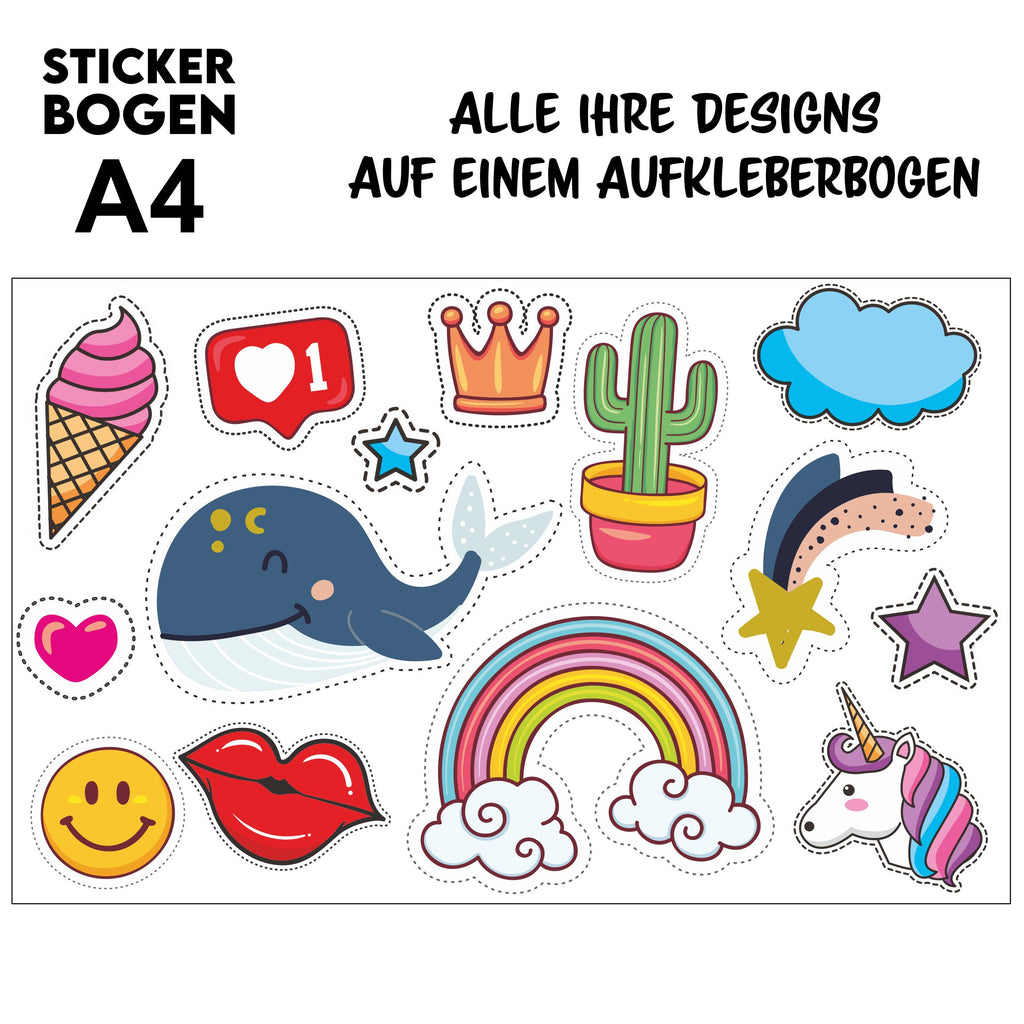 Individuelle personalisierte Aufkleber Sticker jetzt sichern – FOTOFOL