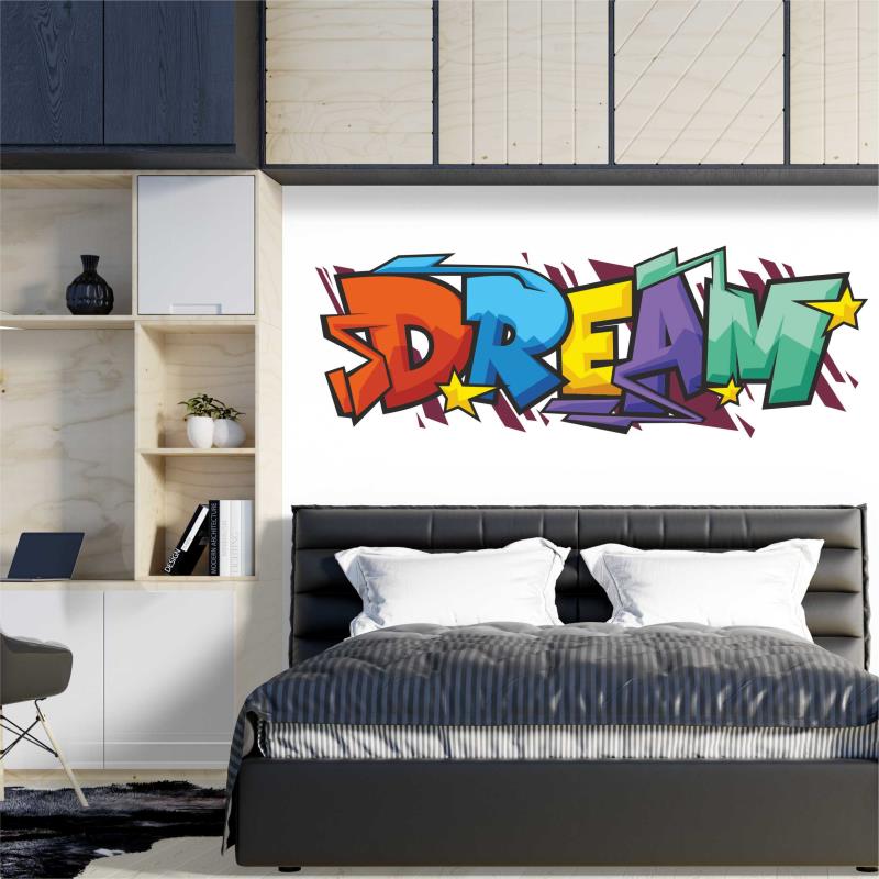 Wandtatoo Teenager-Zimmer Deko Graffiti Dream – FOTOFOL