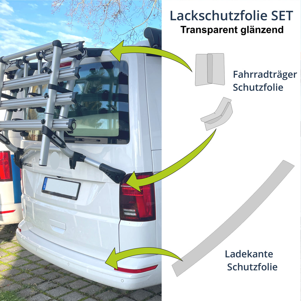 Lackschutzfolie Set universal für Heckträger Fahrradträger für VW
