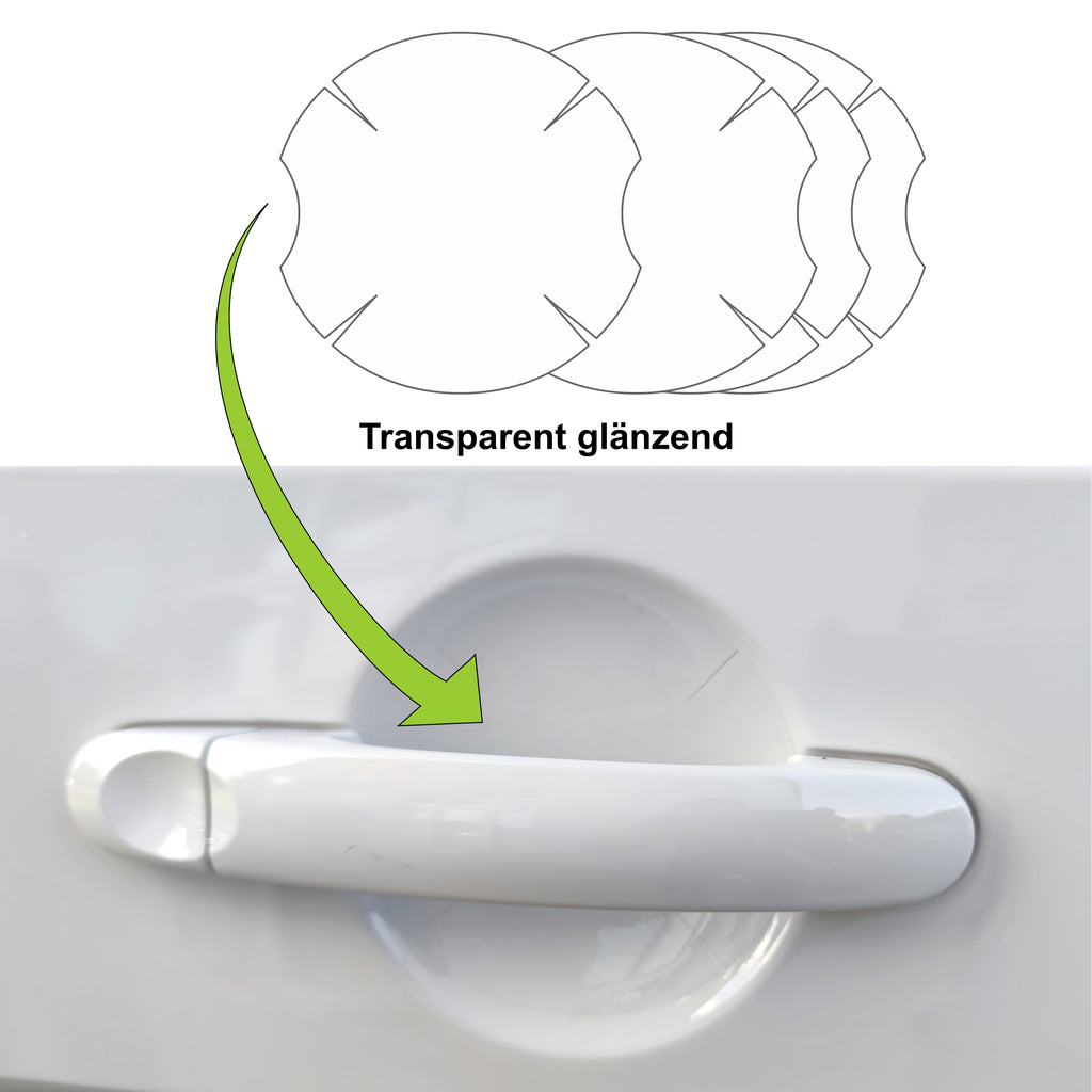  Lackschutzfolie Set universal transparent  für Heckträger Fahrradträger PKW
