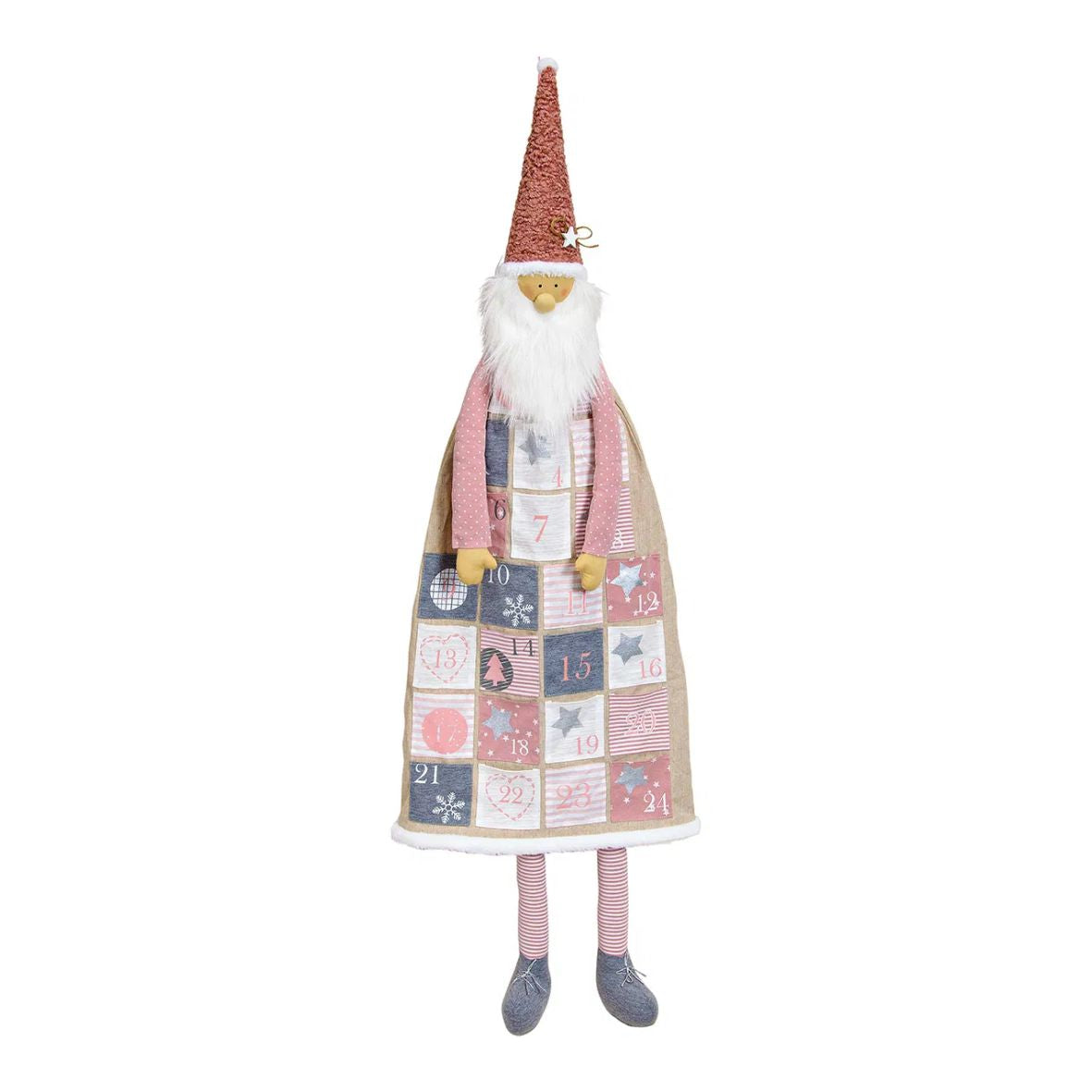 Adventskalender Nikolaus aus Textil 47x130x4cm