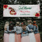 Personalisiertes Banner zur Hochzeit "Just Married" mit Foto, Namen und Datum