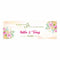 Hochzeit Banner "Pastell Rosen" - Personaliserung mit Namen, Datum und Wunschtext