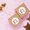 Geburtstag Aufkleber "Löwe" Personalisierte Sticker - 24 Stück - 4,5cm