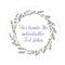 Personalisierte Aufkleber  "Lila Lavendel Blumen"- 24 Stück - 4,5cm