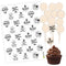 Cupcake Stecker 12er Set aus Holz mit Aufklebern