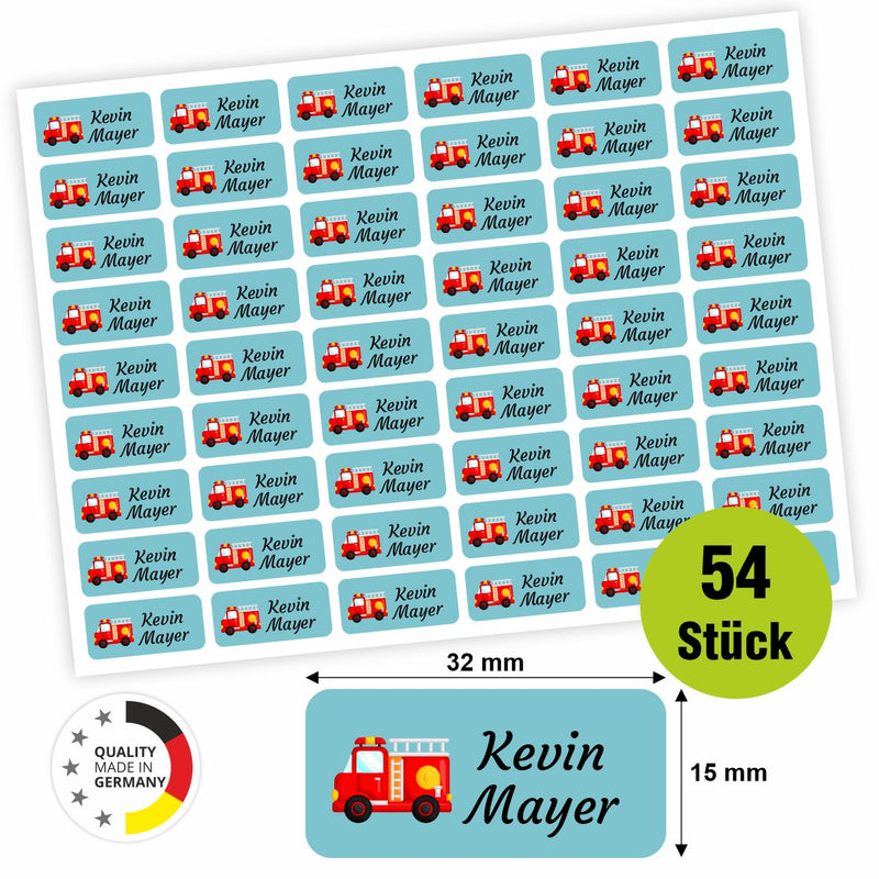 Namensaufkleber - personalisierte Aufkleber mit Wunschname für Stifte und alle Schulsachen