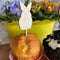 Cupcake Stecker 12er Set aus Holz - Ostern