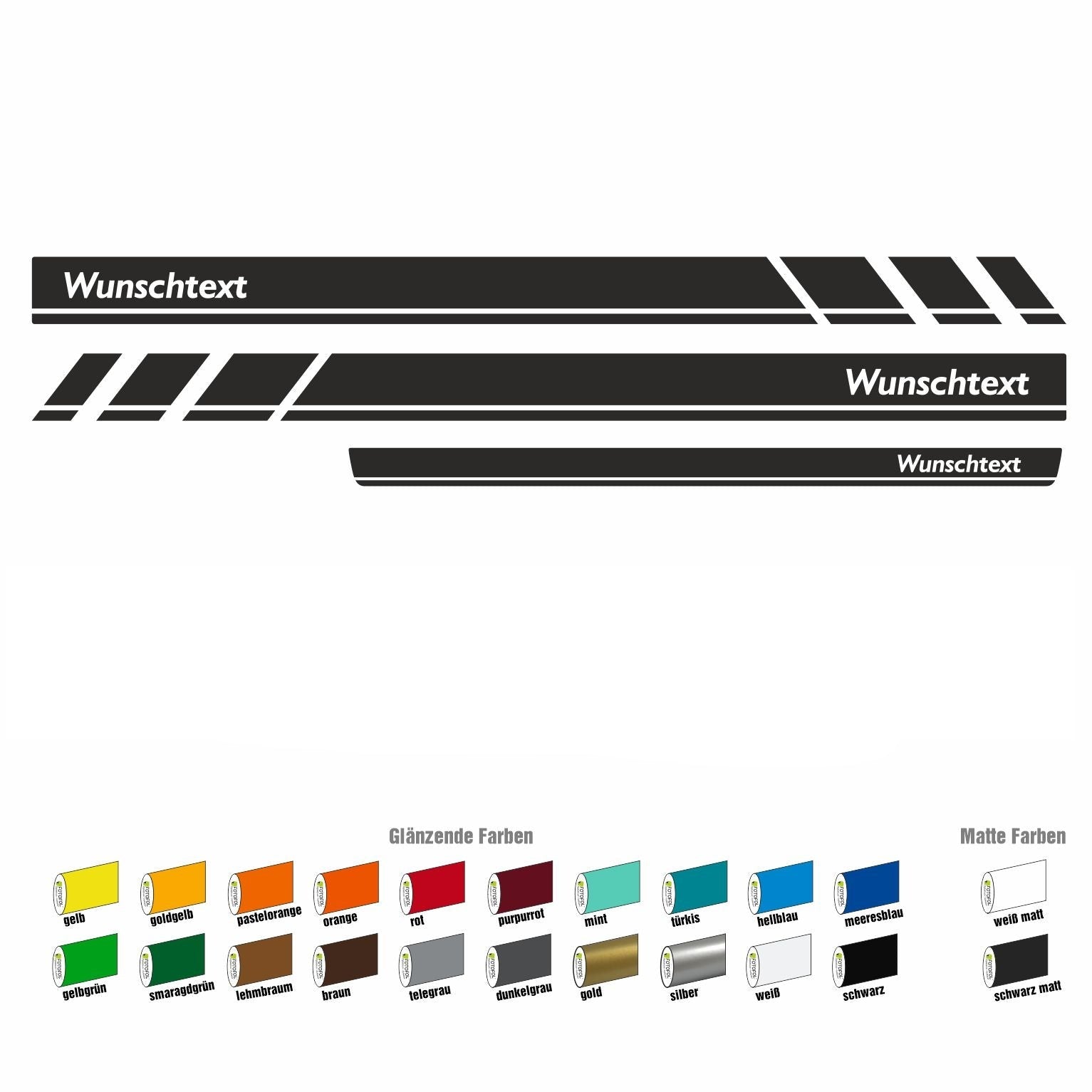 Seitenstreifen Zierstreifen passend für VW T6.1, T6, T5, Multivan, Bulli, Wunschtext, Seitenaufkleber + Rakel