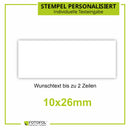 Personalisierter Stempel mit Wunschtext