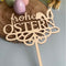 CAKE TOPPER Frohe Ostern Hasenohren aus Holz