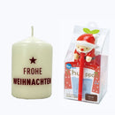 Geschenkset Chuppon Japanese und Kerze "Frohe Weihnachten