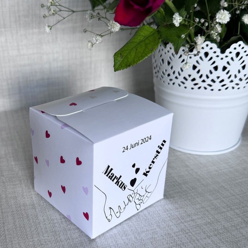 Geschenkbox personalisiert - Herze