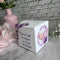 Geschenkbox personalisiert - Lila Blumen