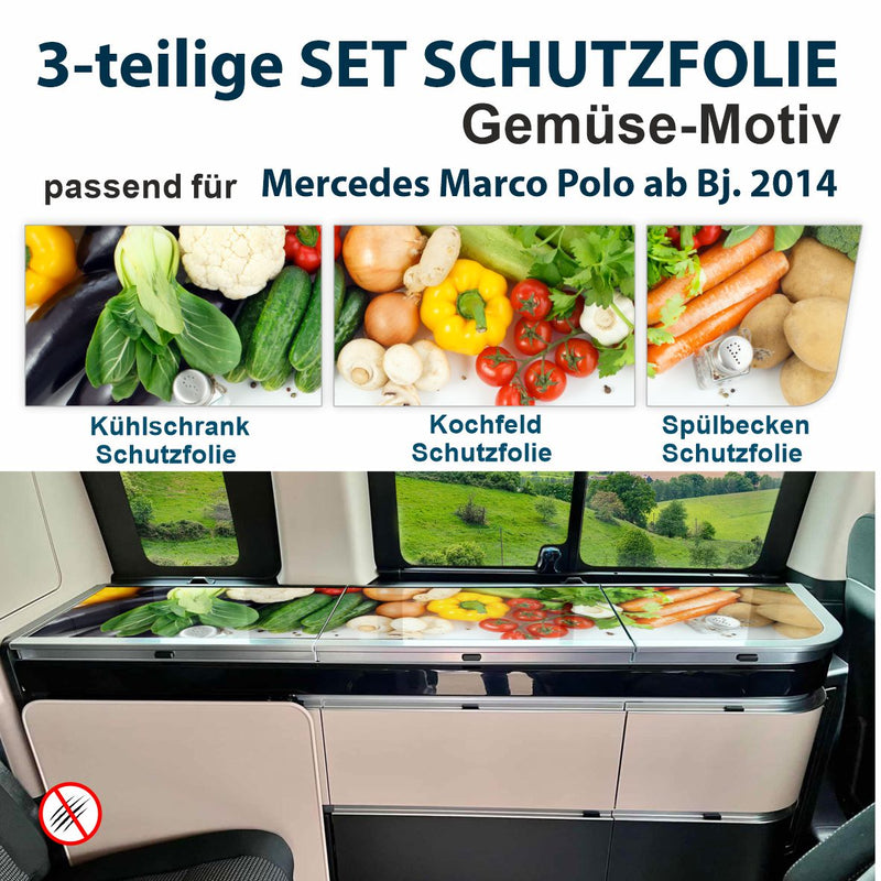 Schutzfolien-Set passend für Mercedes Marco Polo ab Bj. 2014