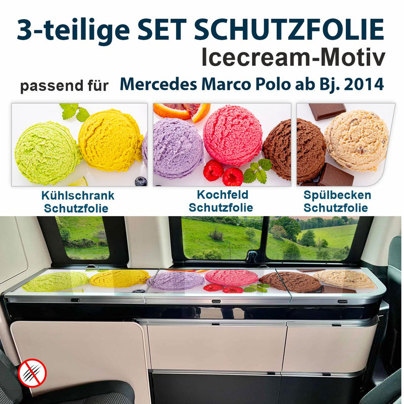 Schutzfolien-Set passend für Mercedes Marco Polo ab Bj. 2014