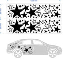 Dekoratives  Autoaufkleber Sterne Set - Stars Sticker Tuning - selbstklebende Folie - in vielen tollen Farben
