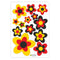 13 Aufkleber Auto Hippie Blumen - Sticker Flower Power Sommer - für Auto, Roller - perfekt für VW Bulli California