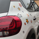 13 Aufkleber Auto Hippie Blumen - Sticker Flower Power Sommer - für Auto, Roller - perfekt für VW Bulli California