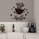 Wandtattoo Küche Deko Kaffee Kaffeetasse Kaffeebohnen