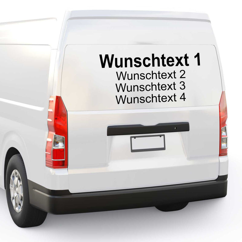 Autoaufkleber - Werbung Türaufkleber Heckaufkleber mit Designgestaltung