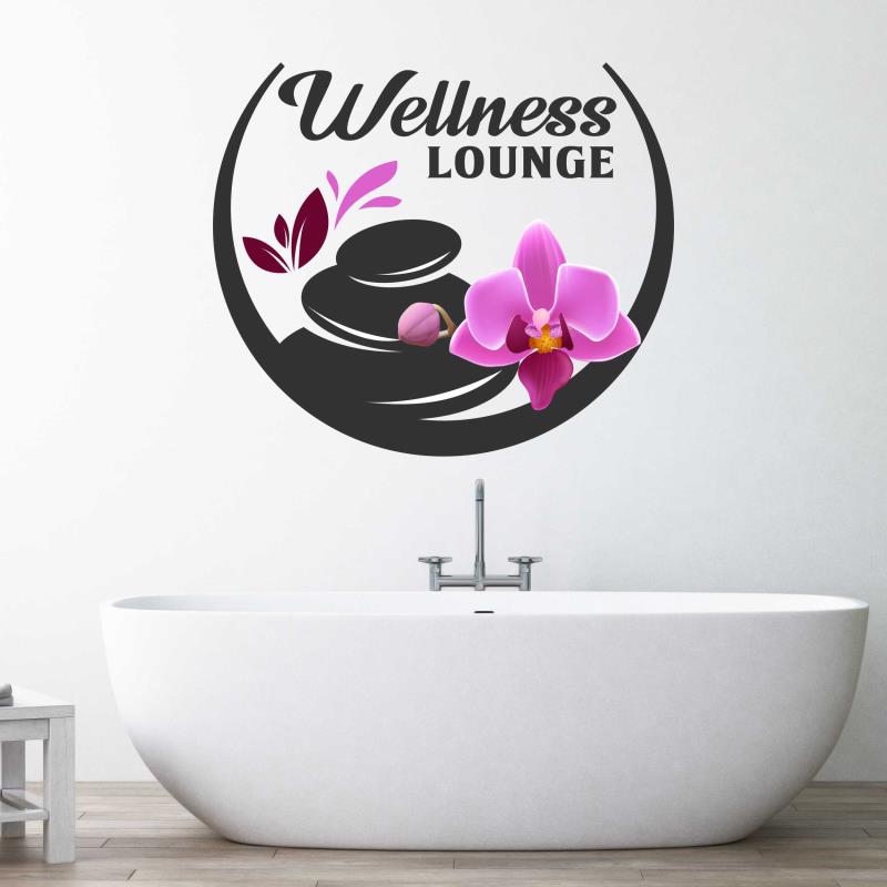 Wandtattoo Badezimmer Deco Wellness Lounge Orchidee