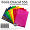 10 x DIN A4 Bogen 30x21cm Plotterfolie Folie PVC Autofolie von ORACAL 551