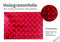 DIN A4 Plotterfolie Folie Hologramm rot/red Multi Lens Spiegel Silhouette