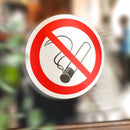 20 x Aufkleber Rauchen verboten Nichtraucher Rauchverbot  ø 4cm