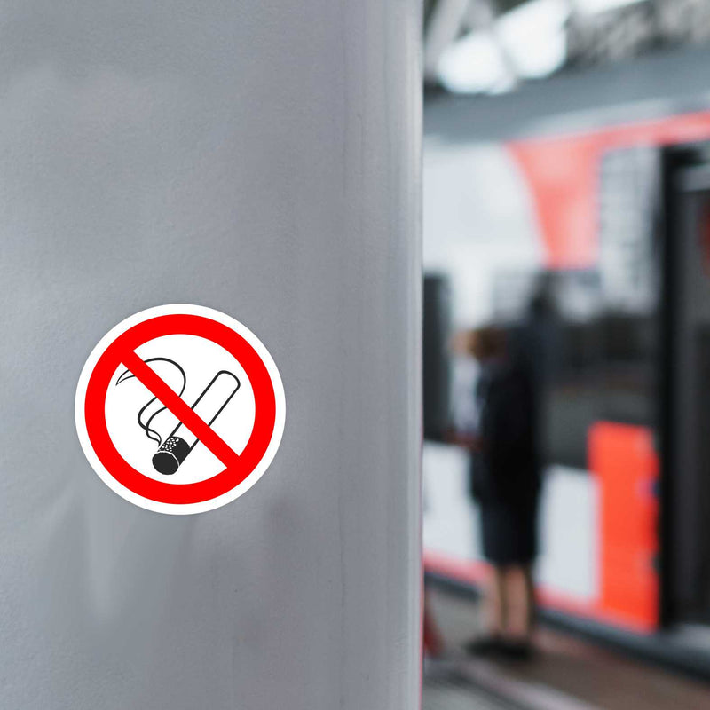 4 Pcs Rauchen Ist Verboten Hier PVC Wasserdichte Aufkleber Auto Dekoration  Aufkleber Warnung Zeichen 5x5cm K31 - AliExpress