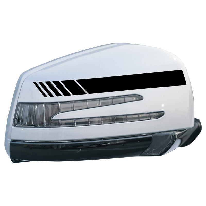 AUTODOMY Rückspiegel Aufkleber Auto mit Streifen Design Stripes