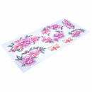 Blume Aufkleber Set - UV-Druck mit Übertragsfolie Aufkleber zum Basteln, Dekorieren, Werbeartikel, Tassen, Gläser, Spielzeuge, Blumentopf