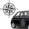 Aufkleber Kompass Windrose 110x110cm - Aufkleber für Camper, Wohnmobil, Wohnwagen Fahrzeuge Karosserie - Offroad Sticker - Abenteuer Urlaub