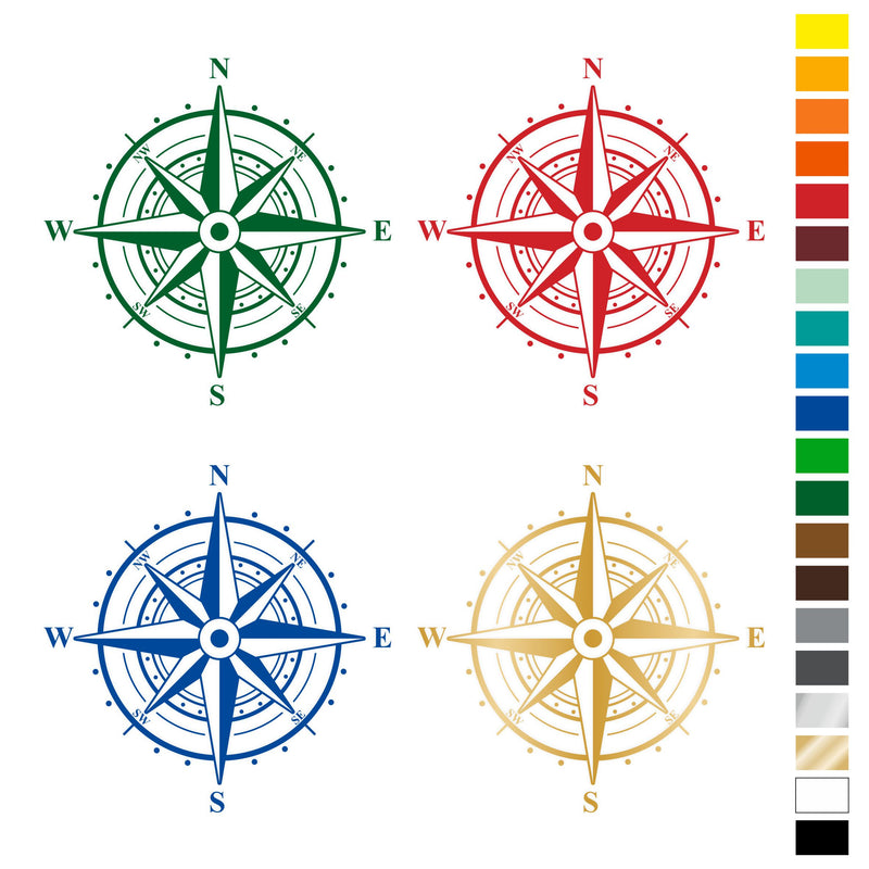 Aufkleber Kompass Windrose für Fahrzeuge kaufen – FOTOFOL