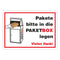 Paketbox Aufkleber - "Pakete bitte in die PAKETBOX legen" - Paket Box Kennzeichnung