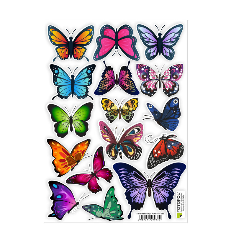 Art Applique Schmetterlinge Aufkleber für Auto & Fahrrad - Selbstklebende  Dekoration mit Schmetterling, für Fahrzeug, Wand & Möbel - Transparentes  Vinyl, stark & wetterfest - 25 STK. : : Auto & Motorrad