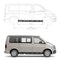 Seitenstreifen passend für Volkswagen Multivan Transporter T5 T6 T6.1 VW Bus Autoaufkleber