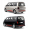 Seitenstreifen Aufkleber mit "Berge" Motiv passend für VW T6.1, T6, T5, Multivan, Bulli, Transporter - WUNSCHTEXT