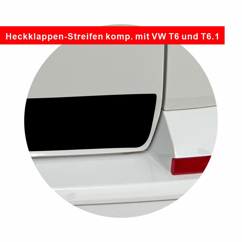 ABS Ladekantenschutz Stoßstange Schwarz für VW Bus T5 T6 mit Heckklappe