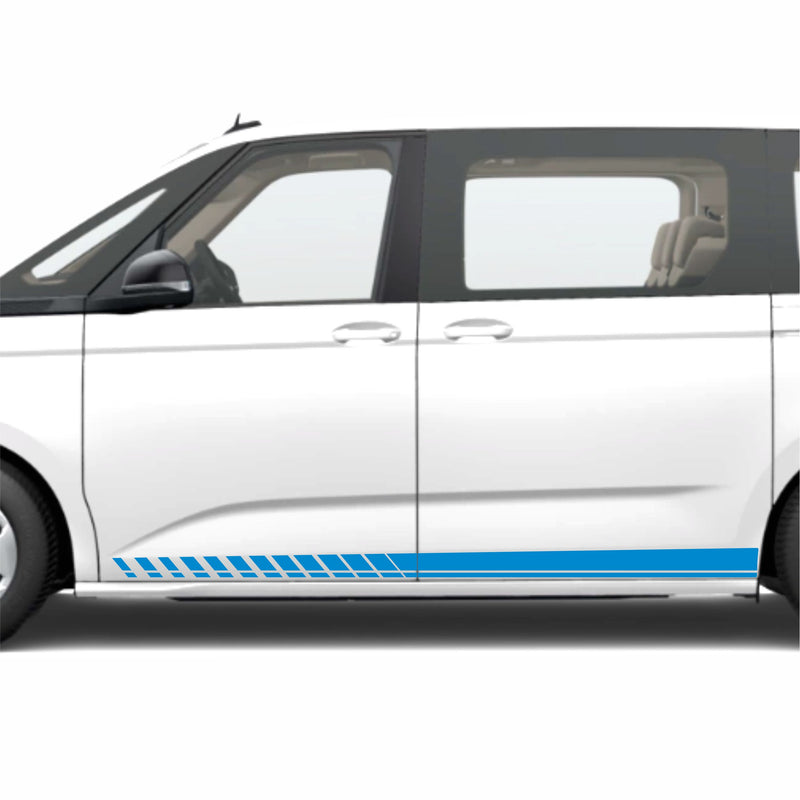 Aufkleber - Seiten-Streifen Set/Dekor passend für VW / Volkswagen Caddy  Maxi in Wunschfarbe