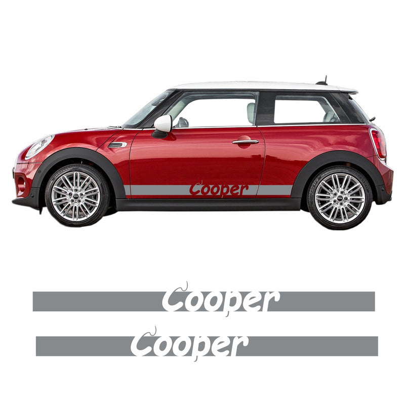 Seitenstreifen Mini Cooper "Cooper" Aufkleber  Auto Sticker 180 x 19 cm