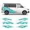 Seitenstreifen Aufkleber "Splash Style" passend für VW T6.1, T6, T5, Multivan, Bulli, Transporter